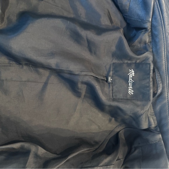 Madewell The Ultimate Leather Motorcycle Jacket. Size Small. - Picture 10 of 11